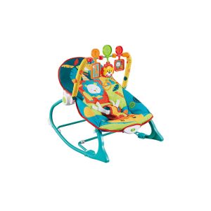 30 Inch Multifunction Infant Rocking Chair With Soft Padding Seat