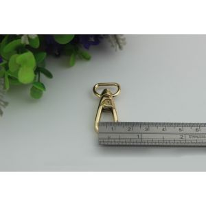 Manufacturing plating 6 color high quality metal d ring snap hooks 13 mm for