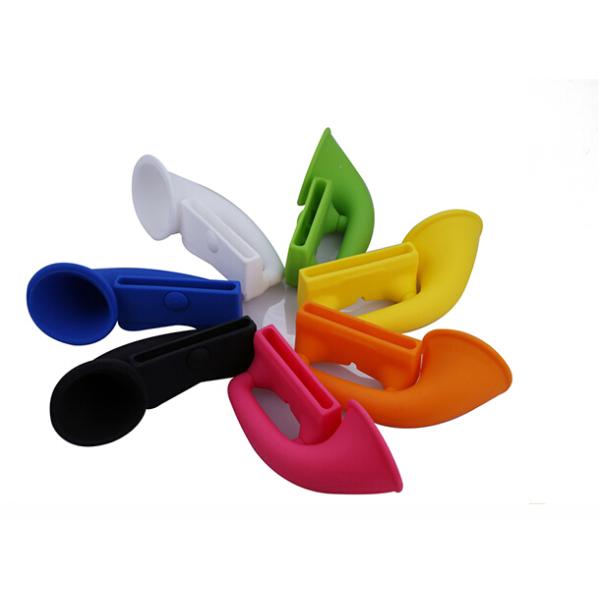 silicone horn speaker for iphone 6 ,cute shape silicone mobile phone speakers