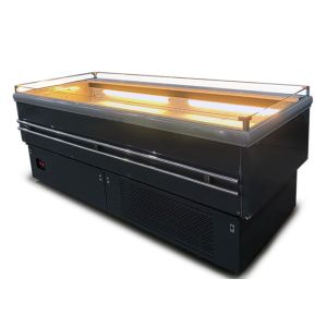 Customization Fruit Display Refrigerator Island Cooler For Promotion