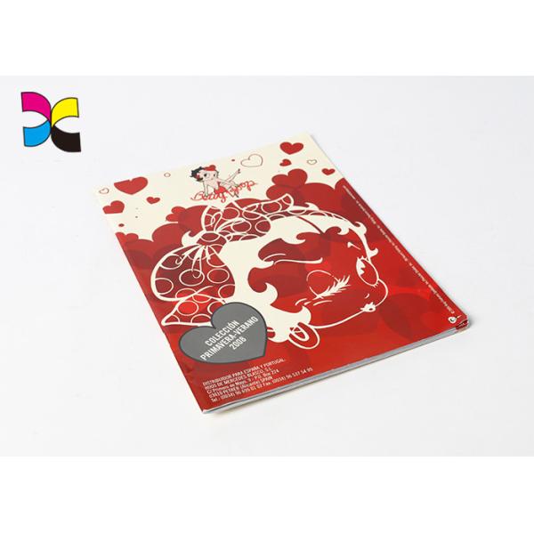 Cartoon Brochure Printing Services Glossy Lamination With Saddle Stitching