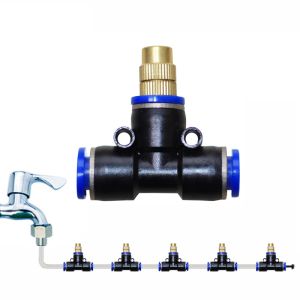 Atomization Water Misting Brass Nozzle Connectors Low Pressure Watering