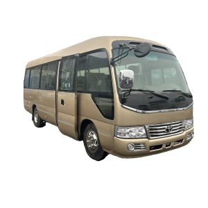Quality Fuel Type Diesel 6GR Engine Used Toyota Coaster Bus with 17 Seats and Left Hand Drive for sale