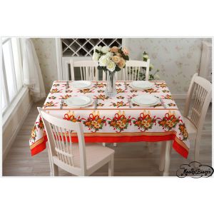 Polyester CHRISTMAS table cloth/table cover/table wear for restaurant/home