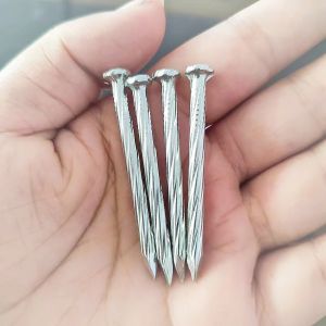 China Spiral Twisted Electro Galvanised Nails Galvanized Concrete Steel Nails on sale