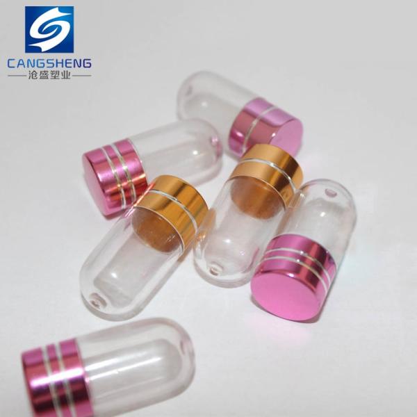 2ml Purple Capsule Packaging Bottles 30mm Mini Pill Cases