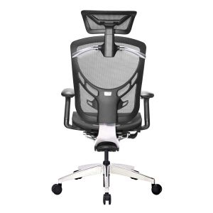 Foam Lumbar Black PA High Back Swivel Chairs SHS Class 4 Gas Lift Ergonomic