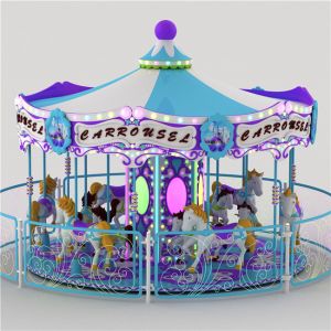 18 seats merry go round for family entertainment in amusement park