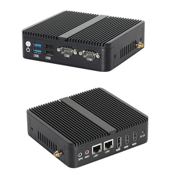 Buy Intel Celeron J6412 Processor With DDR4 16GB RAM and 2 HD Industrial Fanless PC at wholesale prices