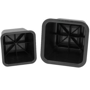 KR-P0246 Smooth Plastic Adjustable Bed Risers , 8 Inch Black Furniture Risers