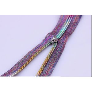 ISO9001 and OEKO-TEX 100 Certified Plated Metal Zipper with High Strength and