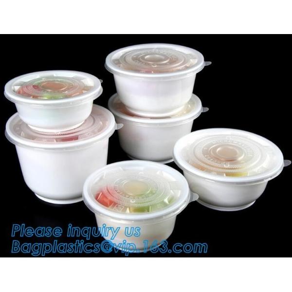 Buy Pp Round disposable cheap high quality plastic bowl with lid,disposable package PP new plastic salad food bowl with seal at wholesale prices