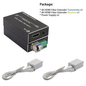 Mini 4K HDMI Fiber Extender with RS232 & External Audio