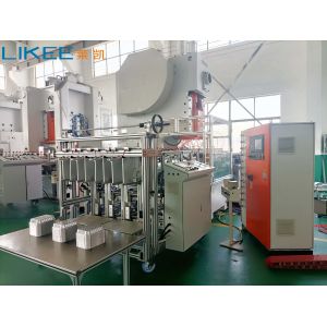 High Speed 3 Cavities Aluminium Foil Food Container Making Machine
