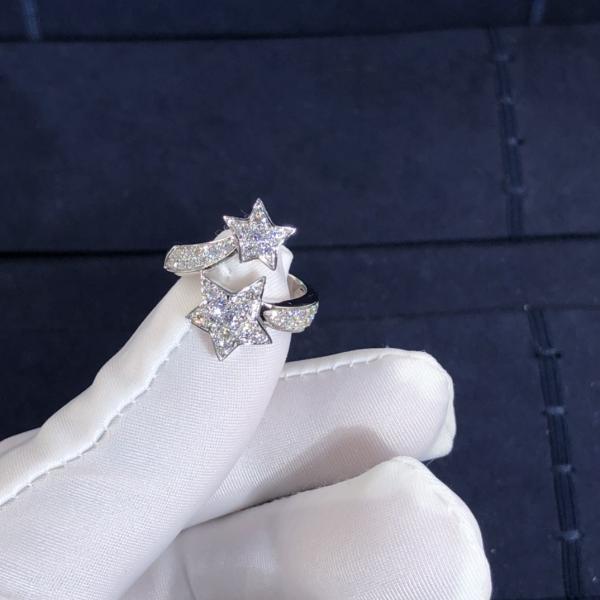 New Fashion Fine Jewelry Pure 18k Gold Jewelry Chane L COMÈTE GÉODE Vvs Natural Diamonds Ring