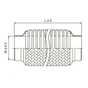 High pressure 2.5 Inch Stainless Steel Exhaust Flex Pipe For Autombile