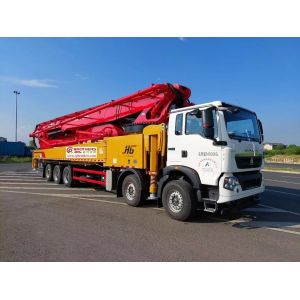 75m Semi-Dry Shotcrete Pump Truck with Cylinder Type Structure Directly