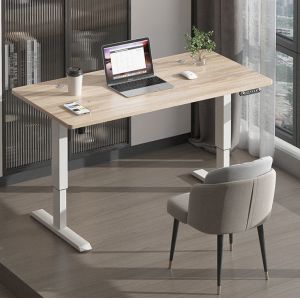 Quality 0.98 mm/s Electric Adjustable Wooden Study Table for Adults in Modern CEO Office for sale