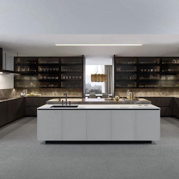 Complete Modern Designs PVC Lacquer Kitchen Furniture Modular Wooden Kitchen Cupboard Custom Kitchen Cabinet