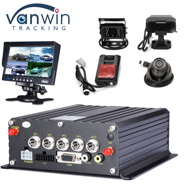 4G GPS Wifi 4CH 1080P Reverse Backup Camera ADAS DMS AI Blind Spot Detection HDD