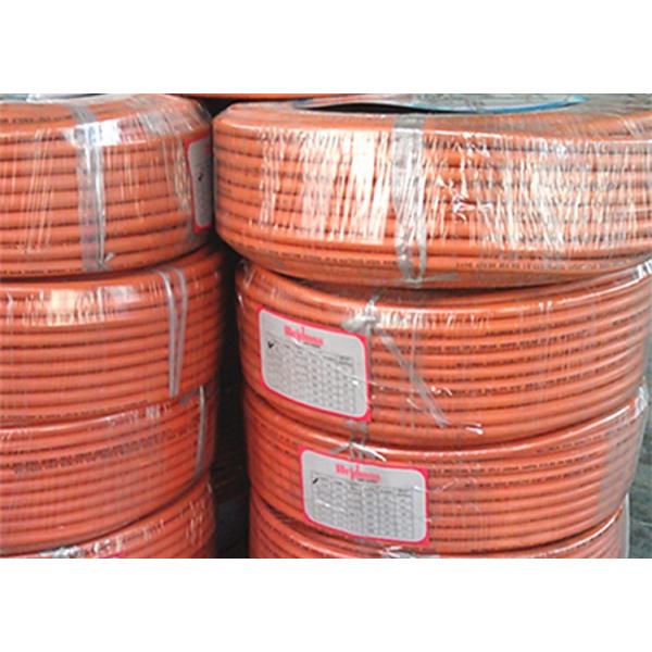 1/4" Inch Flexible Propane Gas Hose , flexible gas hose Orange Color