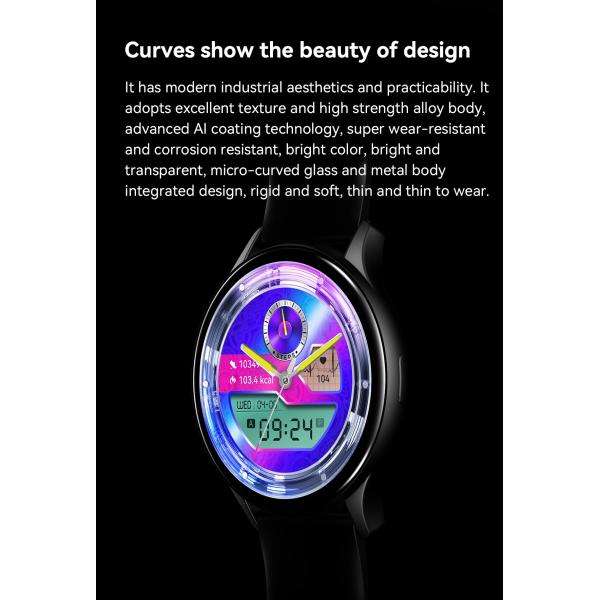 Touchscreen NFC Outdoor Smart Watch Waterproof Amoled Display