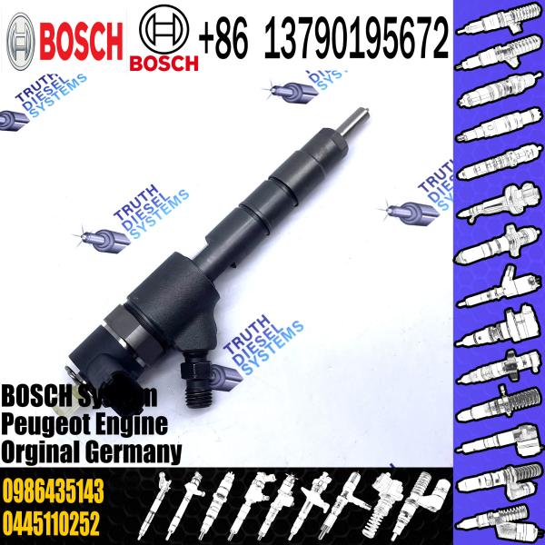 Hot-Sale Common Rail Diesel Fuel Injector 0445110252 0986435143 with Good-Quality