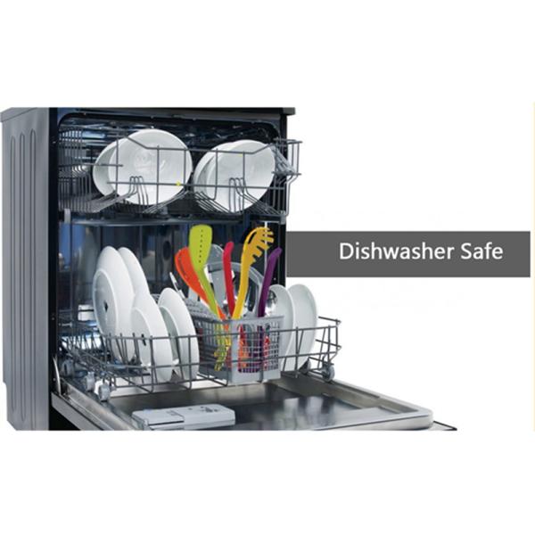 Nonstick Cooking Made Stylish 5-Piece Compact Nesting Utensil Set in Vibrant Colors