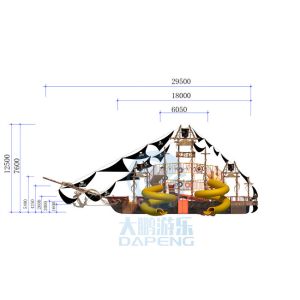 Fiberglass Aqua Park Slide