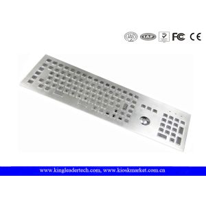 Ruggedized Industrial Metal Stainless Steel Keyboard With Integrated Optical