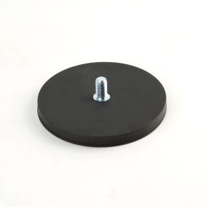 Decoiling Rubber Coated Magnet With External Stud 22mm 43mm 66mm 88mm