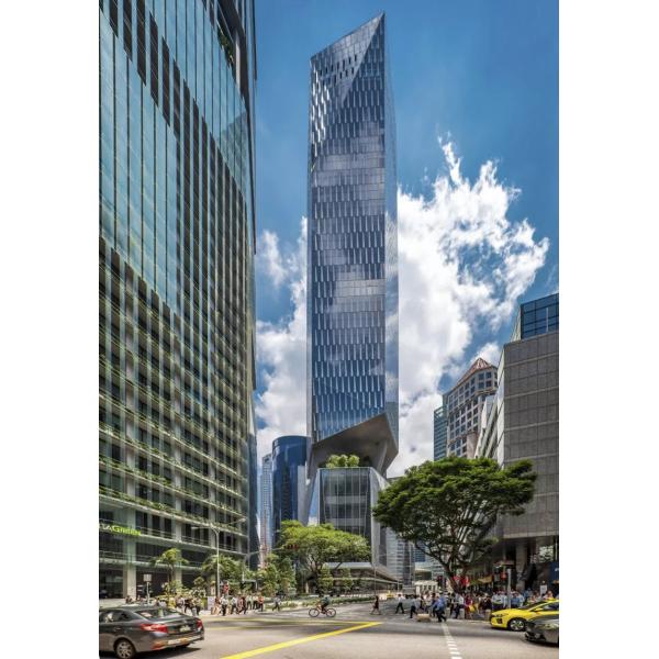 Aluminum Frame Cladding Exterior Glass Curtain Wall 6063-T5