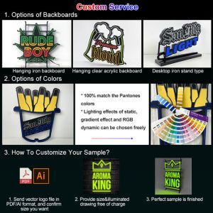 Satom Wall Mounted Tobacco Cigarette Brand Neon Signs