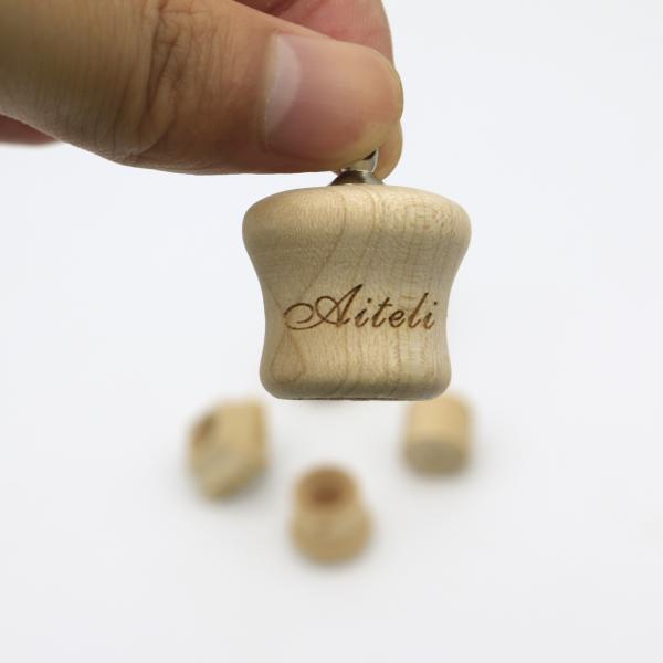Wooded Perfume Bottle Lid For Car Hanging Perfume Lid Customization