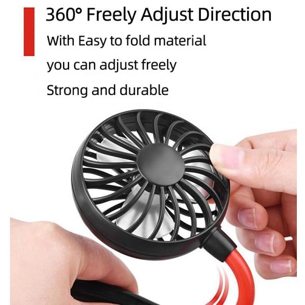 Personal Cooling 3.7V 4hrs Portable Hanging Mini Neck Fan with different color