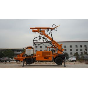 Diesel Robotic Shotcrete Machine Wireless Remote Control Rotate 360 Degree PLC