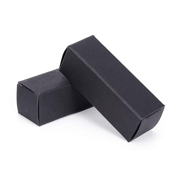 Recyclable and Eco-Friendly Black Paper Lipstick Cosmetic Perfume Kraft Cardboard Box