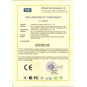 Shenzhen Xin Sissoko Electronic Co., Ltd Certifications