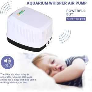 250GPH Fish Aquarium Air Pump For 600 Gallon Tan