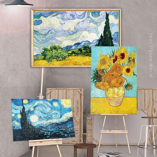 Unisex Paper Floor Puzzle for Kids Oil Painting Jigsaw Puzzle Cultivating Recognition