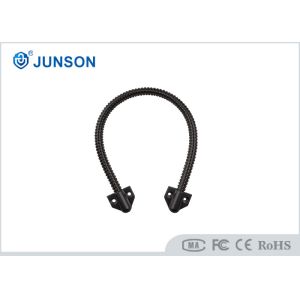Black Stainless Steel Armored Cable Door Loop for Wire Protection