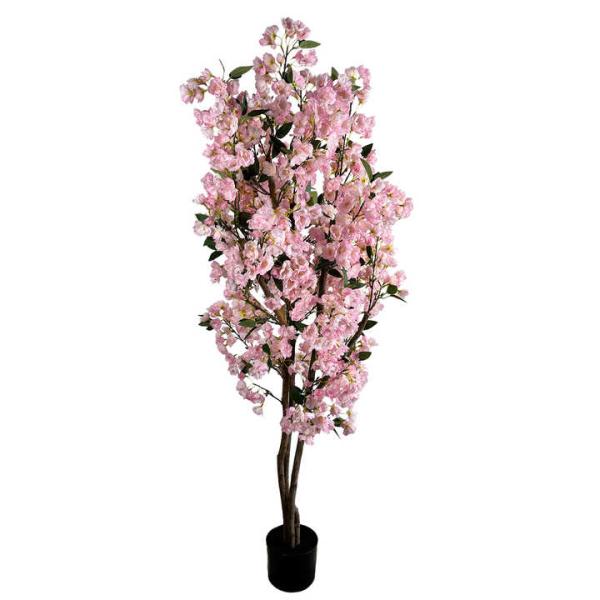150cm Artificial Cherry Tree Pink Artificial Cherry Blossom Tree Artificial Plant for Garden Wedding Decoration