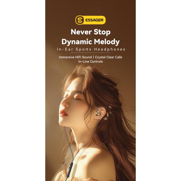 3.5mm Jack Aux USB Type C Earphone With HiFi Touch Control