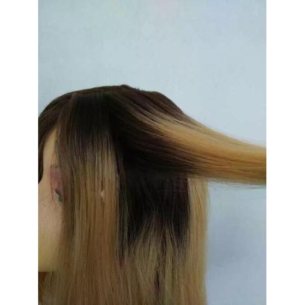 10 Inches 5A Brazilian Human Hair Kosher Wig Dark Root ,Brazilian Human Hair Wig