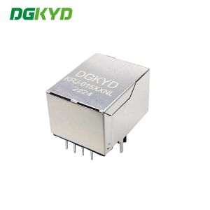 1x1 Port Cat5 Transformer RJ45 Modular Jack Minimum 1500Vrms Isolation Without