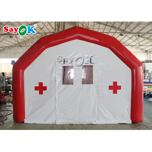 Inflatable Pole Tent Large Airtight Mobile Hospital Inflatable Medical Tent To Set Medical Beds