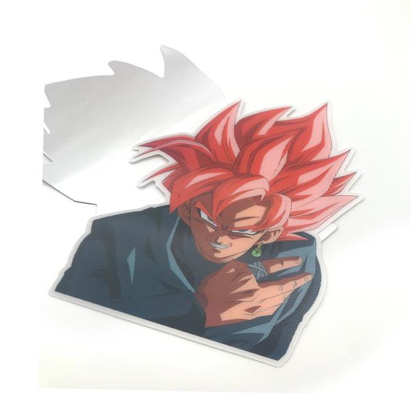 Wholesale Cartoon Die Cut Lenticular Sticker Custom Printing Laptop Car Window 3D Anime Motion Sticker