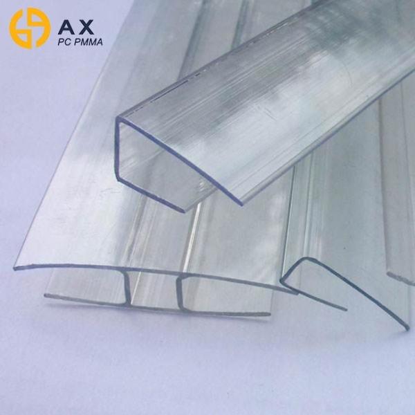 Buy Waterproof Clear 4mm Polycarbonate U Channel at wholesale prices