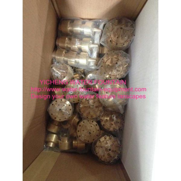 CE Fountain Spray Heads With Base Fixed Blossom , Garden Fountain Nozzle