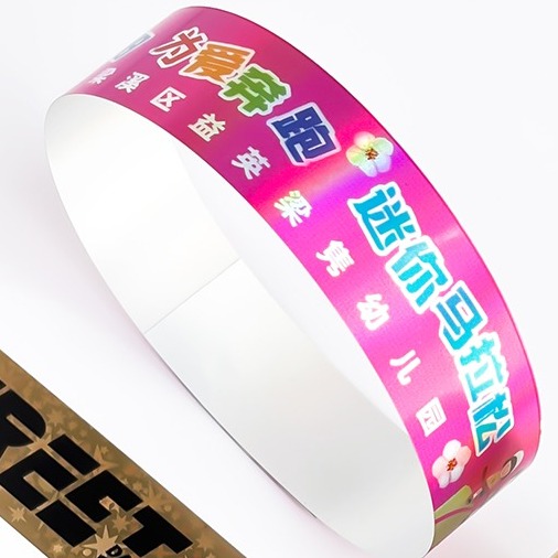 Custom Personalized Holographic Wristbands Disposable for Event Entry and